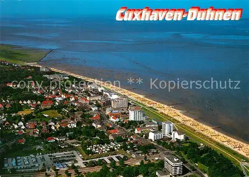 AK / Ansichtskarte Cuxhaven_Duhnen_Nordseebad Fliegeraufnahme Cuxhaven_Duhnen