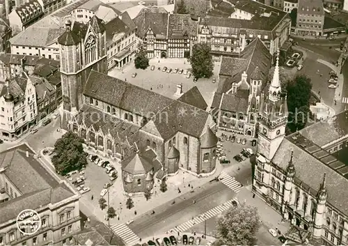 AK / Ansichtskarte Braunschweig Dom Burgplatz und Burg Fliegeraufnahme Braunschweig