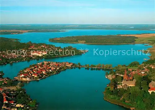 AK / Ansichtskarte Malchow Fliegeraufnahme mit Fleesensee Malchow