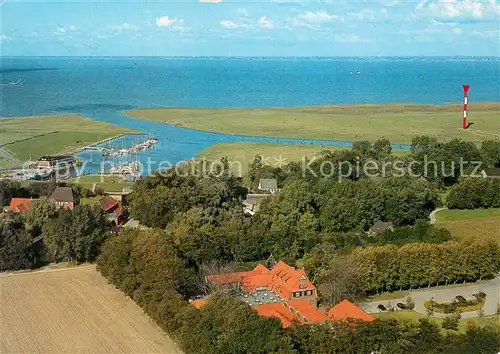 AK / Ansichtskarte Otterndorf_Niederelbe Fliegeraufnahme mit Jugendherberge Otterndorf Niederelbe