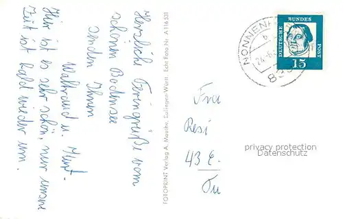 AK / Ansichtskarte Nonnenhorn Fliegeraufnahme Nonnenhorn