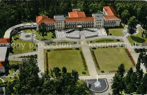 AK / Ansichtskarte Bad_Lippspringe Fliegeraufnahme Kaiser Karls Park Kurhaus Bad_Lippspringe