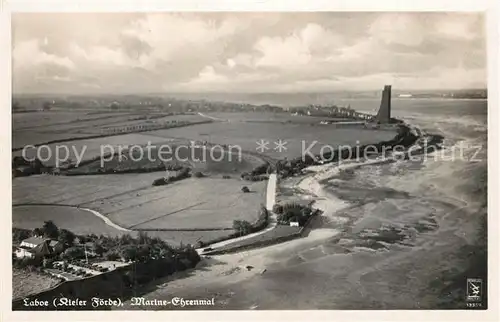AK / Ansichtskarte Laboe Fliegeraufnahme Marine Ehrenmal Laboe