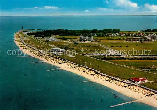 AK / Ansichtskarte Cuxhaven_Nordseebad Fliegeraufnahme Cuxhaven_Nordseebad