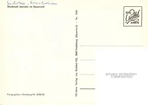 AK / Ansichtskarte Iserlohn Fliegeraufnahme Iserlohn