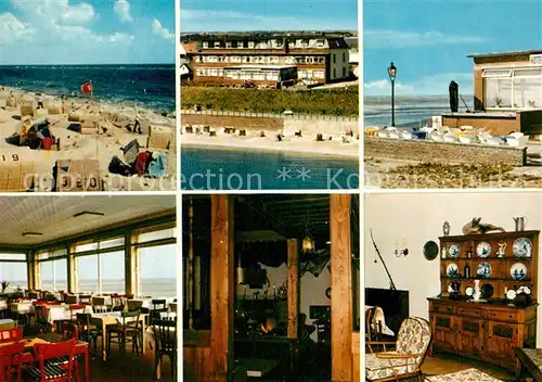 AK / Ansichtskarte Wittduen_Amrum Strandhotel Vier Jahreszeiten Strand Wittduen Amrum