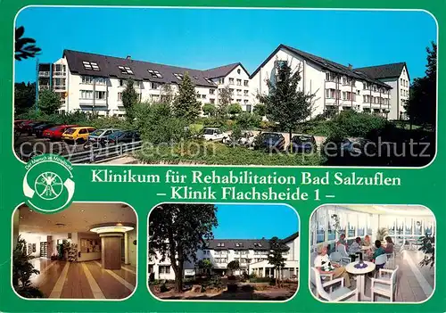AK / Ansichtskarte Bad_Salzuflen Klinikum fuer Rehabilitation Klinik Flachsheide 1 Bad_Salzuflen
