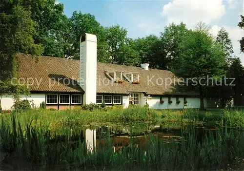 AK / Ansichtskarte Waffensen Restaurant Lerchenkrug Teich Waffensen