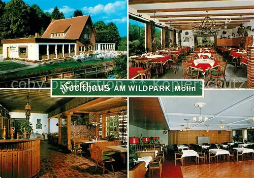 AK / Ansichtskarte Moelln_Lauenburg Forsthaus am Wildpark Gaststaette Saal Moelln_Lauenburg