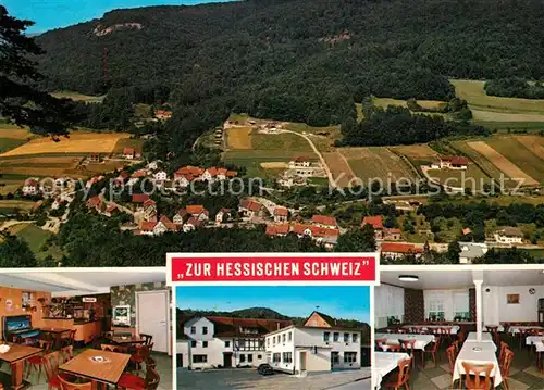 AK / Ansichtskarte Hitzelrode Gasthaus Pension Zur Hessischen Schweiz Ausflugslokal Panorama Hitzelrode