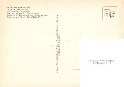 AK / Ansichtskarte Bad_Zwischenahn Jagdhaus Eiden am See Restaurant Bad_Zwischenahn