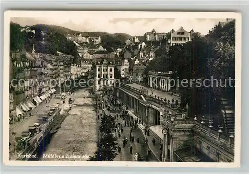 AK / Ansichtskarte Karlsbad_Eger Muehlbrunnkolonnade Karlsbad_Eger