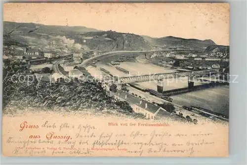 AK / Ansichtskarte Aussig_Tschechien Blick von der Ferdinandshoehe Aussig Tschechien