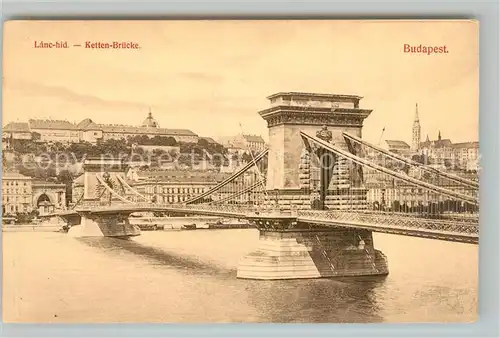 AK / Ansichtskarte Budapest Ketten Bruecke Budapest