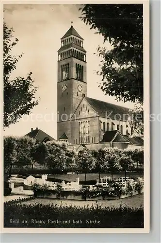 AK / Ansichtskarte Kehl_Rhein Kath. Kirche Kehl_Rhein