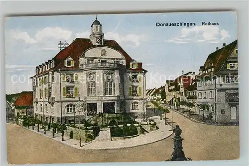 AK / Ansichtskarte Donaueschingen Rathaus Donaueschingen