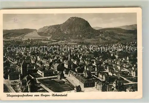 AK / Ansichtskarte Singen_Hohentwiel Fliegeraufnahme Singen Hohentwiel