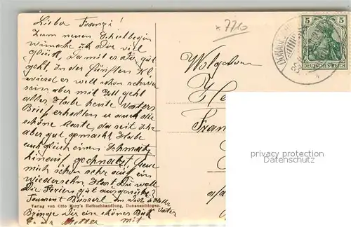 AK / Ansichtskarte Donaueschingen Brueckenpartie mit Kirche Donaueschingen