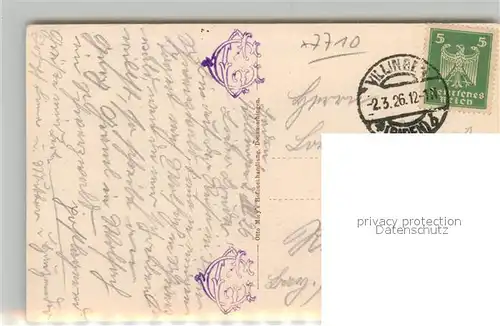 AK / Ansichtskarte Donaueschingen Brueckenpartie mit Kirche Donaueschingen