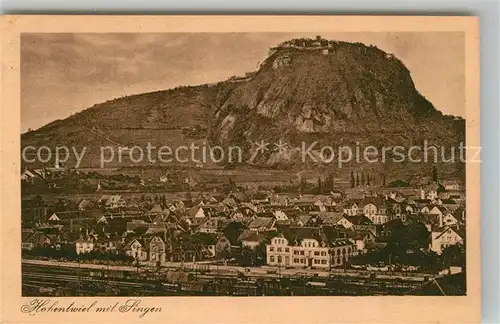 AK / Ansichtskarte Hohentwiel Festung mit Singen Hohentwiel