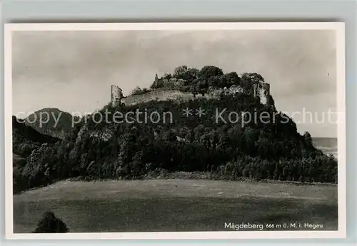 AK / Ansichtskarte Hegau_Hilzingen Maegdeberg Ruine Hegau Hilzingen