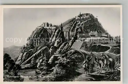 AK / Ansichtskarte Hohentwiel Festungsruine Westseite Hohentwiel