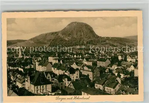 AK / Ansichtskarte Singen_Hohentwiel Fliegeraufnahme mit Festung Singen Hohentwiel