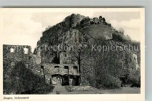 AK / Ansichtskarte Singen_Hohentwiel Festung Singen Hohentwiel