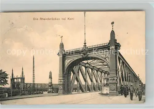 AK / Ansichtskarte Kehl_Rhein Rheinbruecken Kehl_Rhein