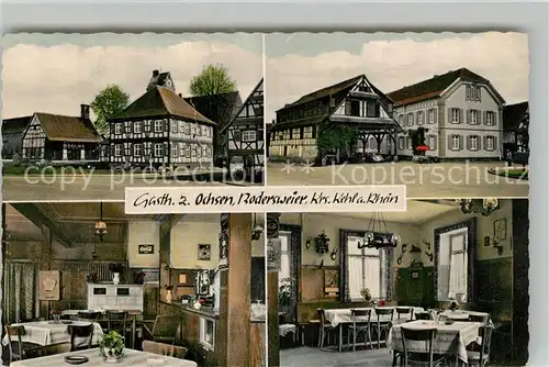 AK / Ansichtskarte Bodersweier Gasthaus zum Ochsen Fachwerk Bodersweier