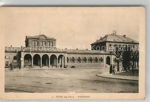 AK / Ansichtskarte Kehl_Rhein Bahnhof Kehl_Rhein