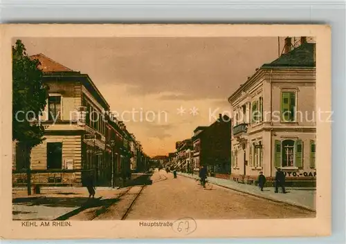 AK / Ansichtskarte Kehl_Rhein Hauptstrasse Kehl_Rhein
