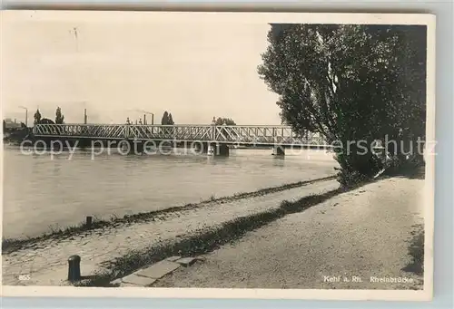 AK / Ansichtskarte Kehl_Rhein Rheinbruecke Kehl_Rhein