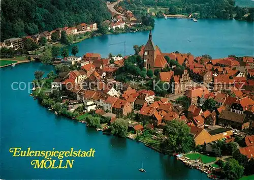AK / Ansichtskarte Moelln_Lauenburg Fliegeraufnahme Moelln_Lauenburg