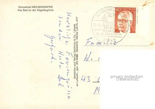 AK / Ansichtskarte Heiligenhafen_Ostseebad Fliegeraufnahme Heiligenhafen_Ostseebad