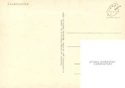 AK / Ansichtskarte Dahmeshoeved_Holstein Fliegeraufnahme Dahmeshoeved_Holstein
