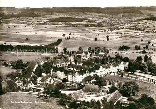 AK / Ansichtskarte Salem_Baden Schloss Salem Fliegeraufnahme Salem_Baden