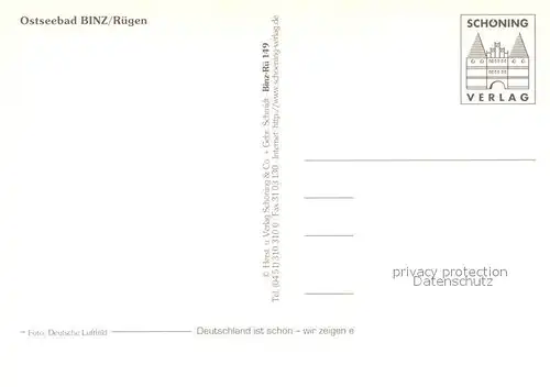 AK / Ansichtskarte Binz_Ruegen Fliegeraufnahme Binz_Ruegen