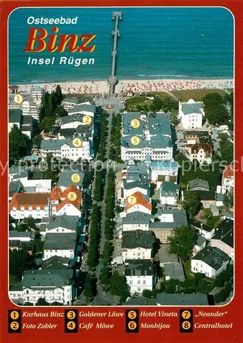 AK / Ansichtskarte Binz_Ruegen Fliegeraufnahme Binz_Ruegen