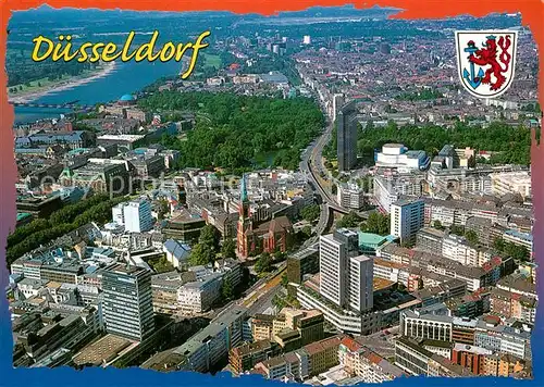 AK / Ansichtskarte Duesseldorf Fliegeraufnahme Duesseldorf