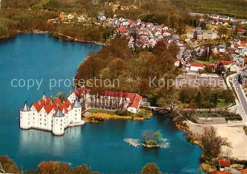 AK / Ansichtskarte Gluecksburg_Ostseebad Fliegeraufnahme mit Schloss  Gluecksburg_Ostseebad