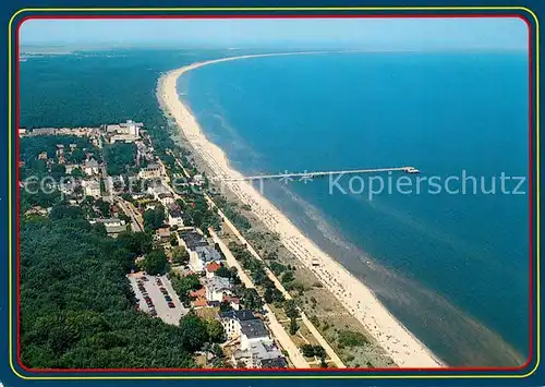 AK / Ansichtskarte Zinnowitz_Ostseebad Fliegeraufnahme Zinnowitz_Ostseebad