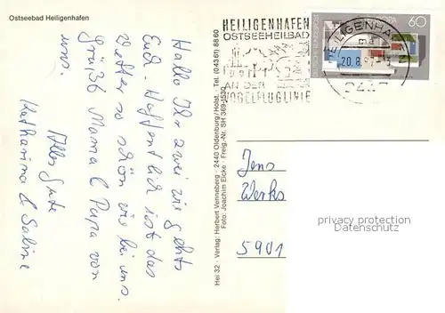 AK / Ansichtskarte Heiligenhafen_Ostseebad Fliegeraufnahme Heiligenhafen_Ostseebad