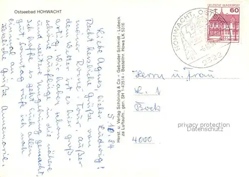AK / Ansichtskarte Hohwacht_Ostseebad Fliegeraufnahme mit Strand und Schwimmbad Hohwacht_Ostseebad