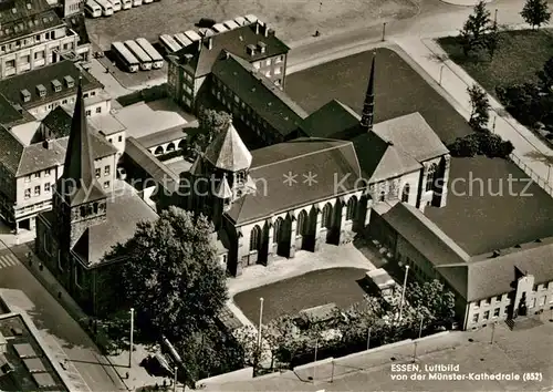 AK / Ansichtskarte Essen_Ruhr Muenster Kathedrale Fliegeraufnahme Essen_Ruhr