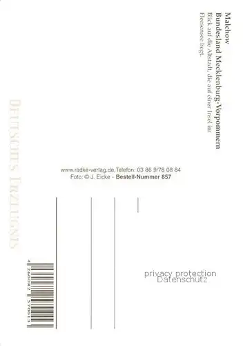 AK / Ansichtskarte Malchow Fliegeraufnahme Altstadt mit Fleesensee Malchow