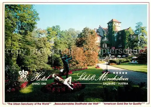 AK / Ansichtskarte Salzburg_Oesterreich Hotel Schloss Moenchstein Salzburg_Oesterreich