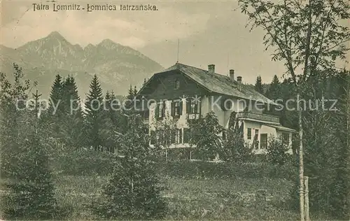 AK / Ansichtskarte Lomnitz Lomnica tatrzanska Lomnitz