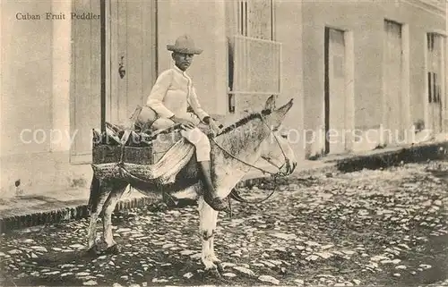 AK / Ansichtskarte Habana_Havana Cuban Fruit Peddler Habana Havana