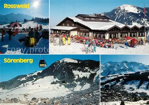 AK / Ansichtskarte S&#246;renberg_LU Bergrestaurant Rossweid Winter 
